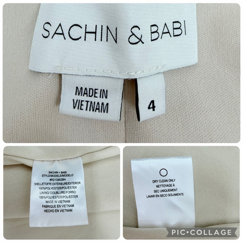 BHLDN Sachin & Babi Size 4 Tansy Satin Oyster Ruffle Lined Maxi Wrap Dress - Picture 12 of 16